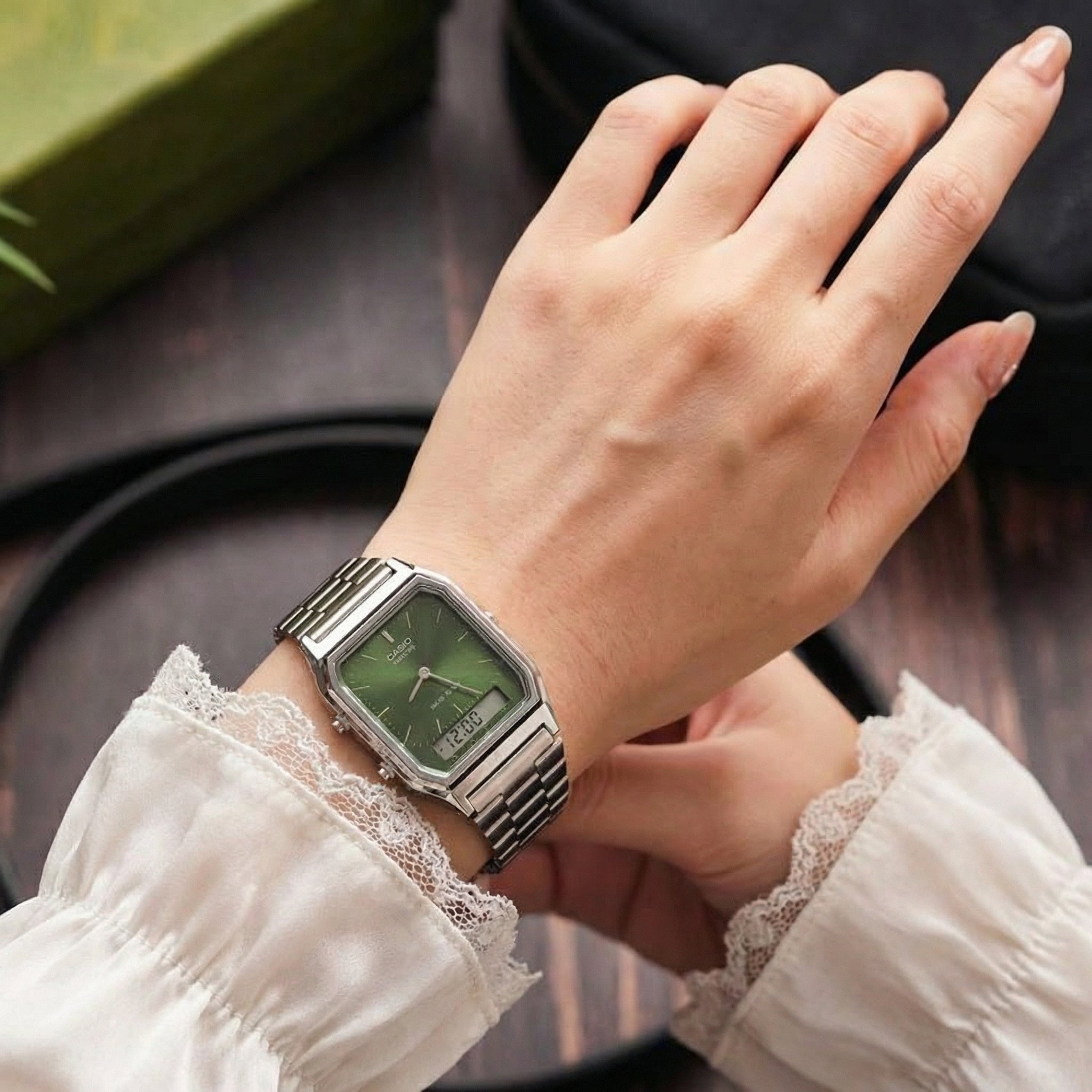 Original Casio Vintage Unisex Green Watch – Limited Offer